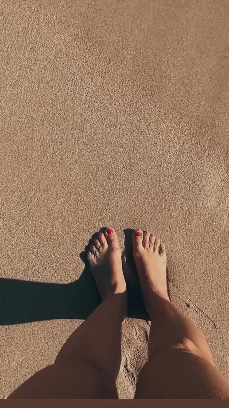 Toes in the water on a Puglia beach