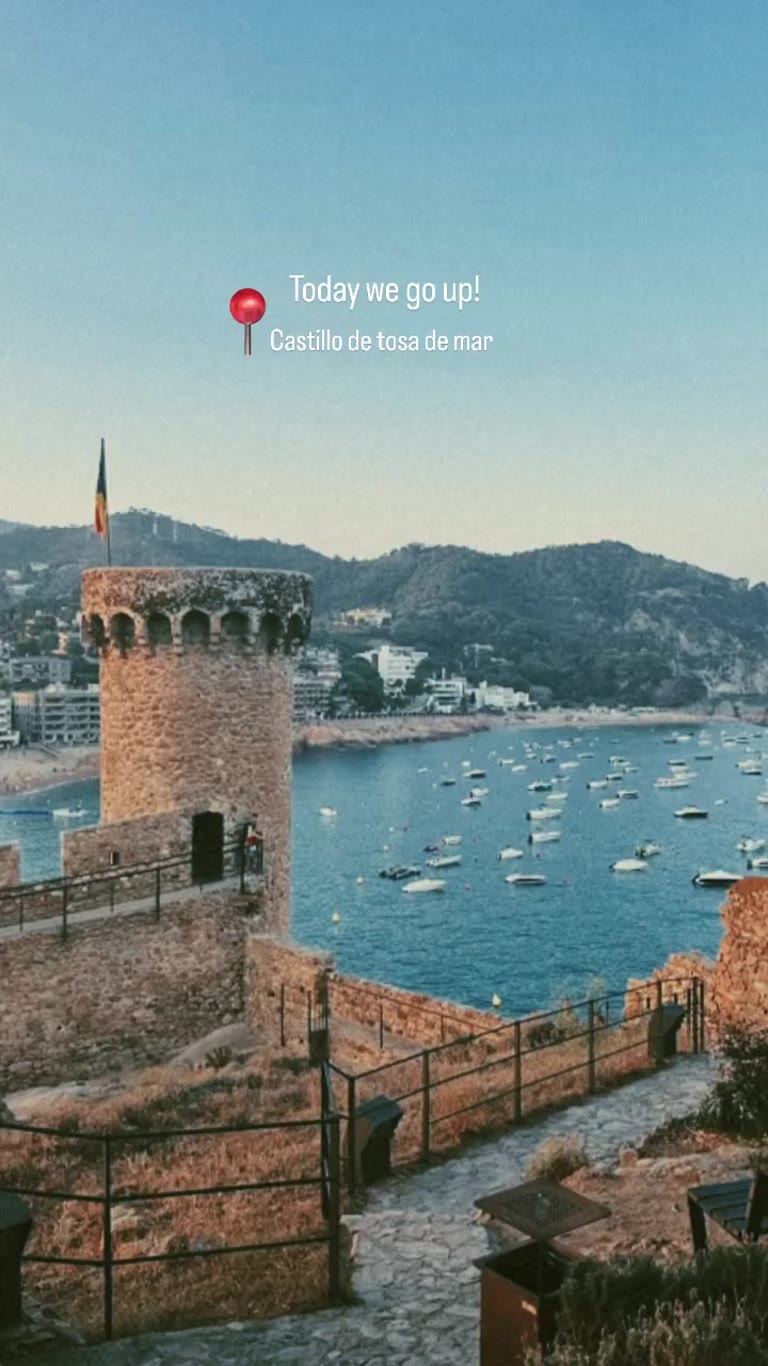 Castle walls above Tossa de Mar