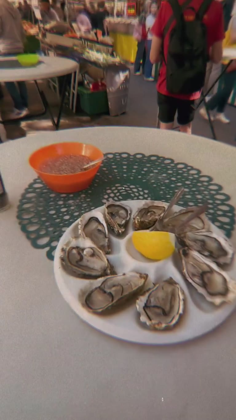 Oysters at a Paris street market