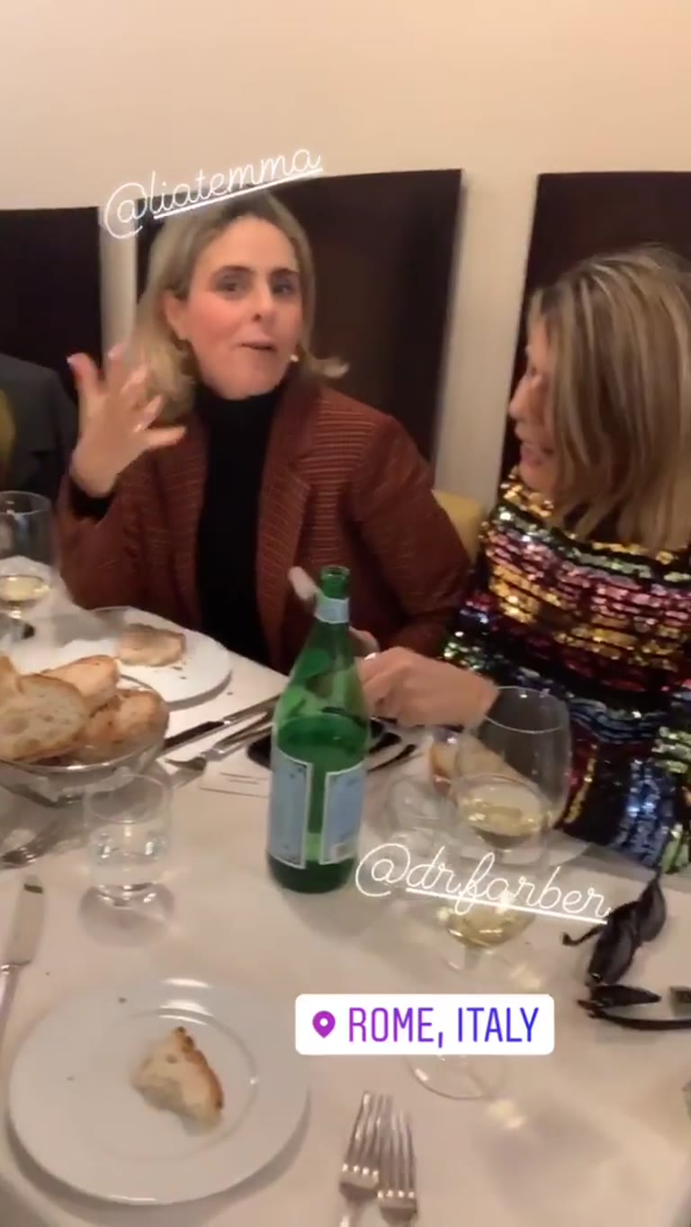 Dinner with friends in Rome