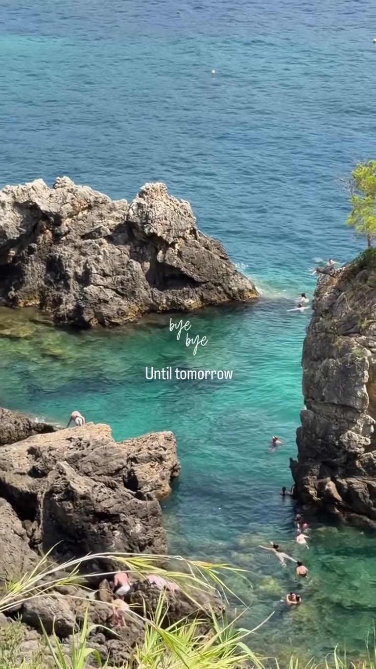 Turquoise cove goodbye in Corfu