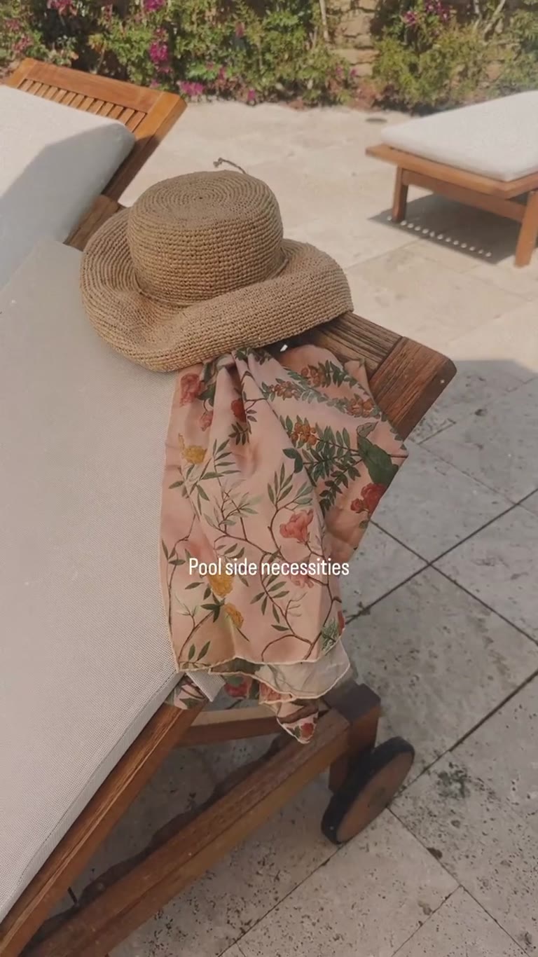 Poolside essentials in Spain