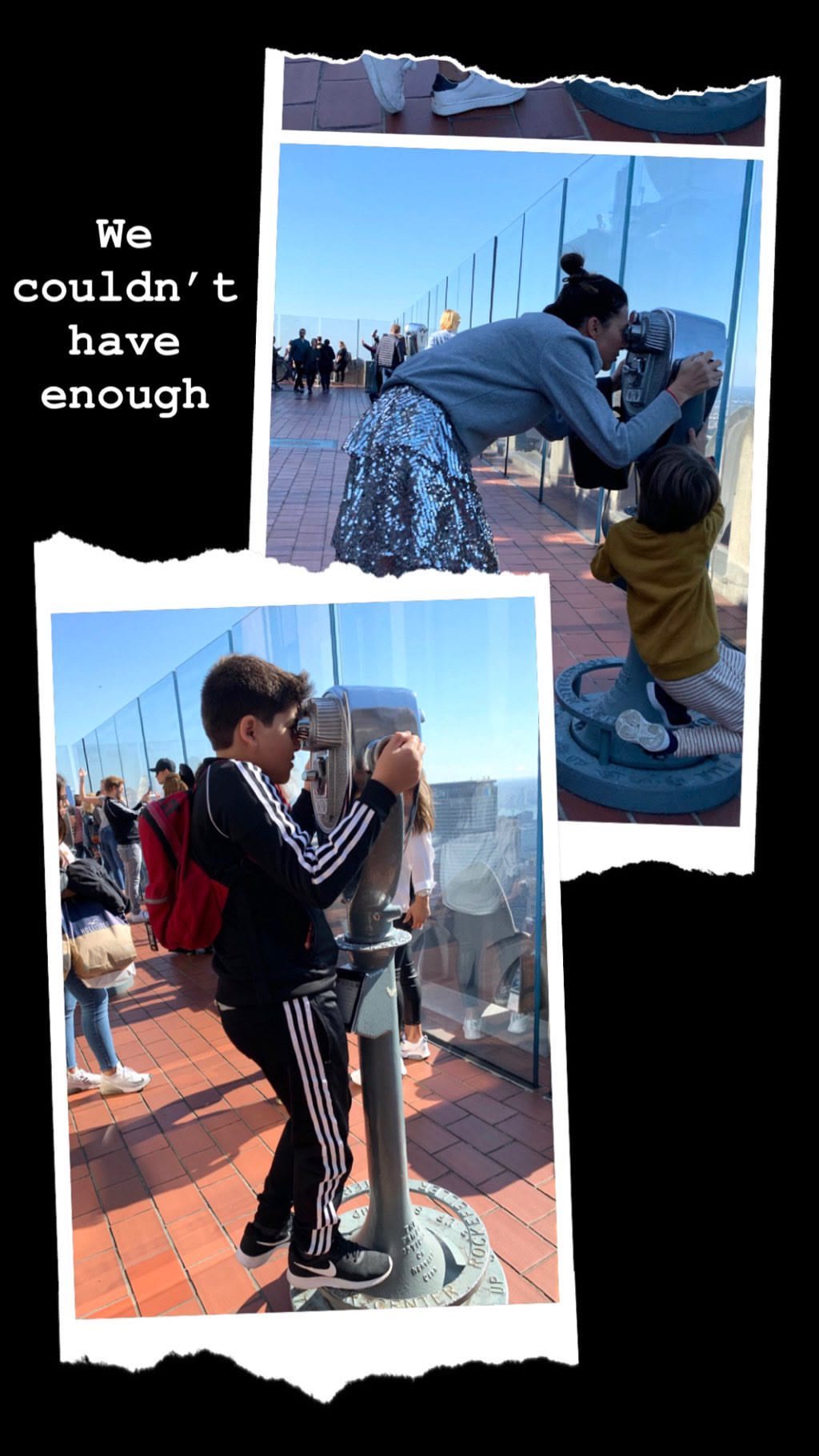 Top of the Rock views with the kids