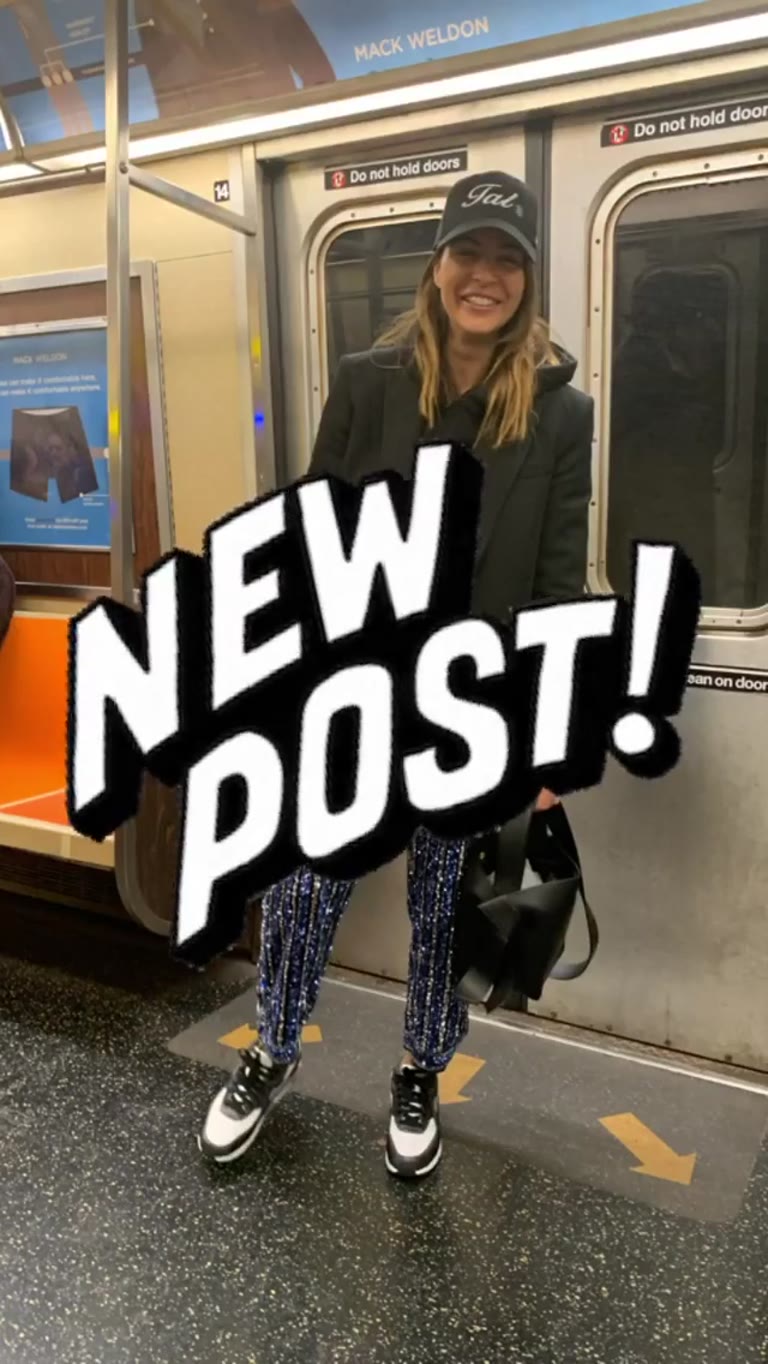"New post!" from the NYC subway