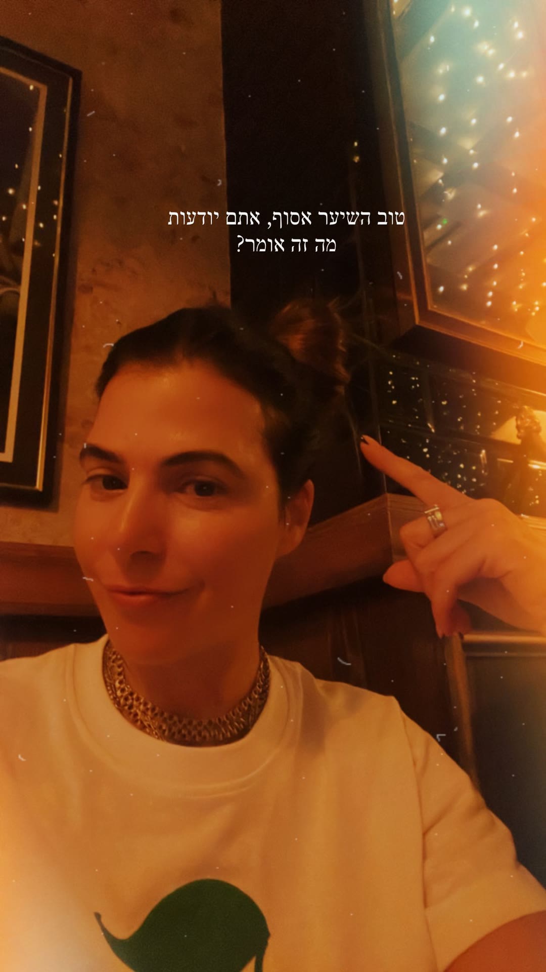 Selfie with a hair bun in Barcelona