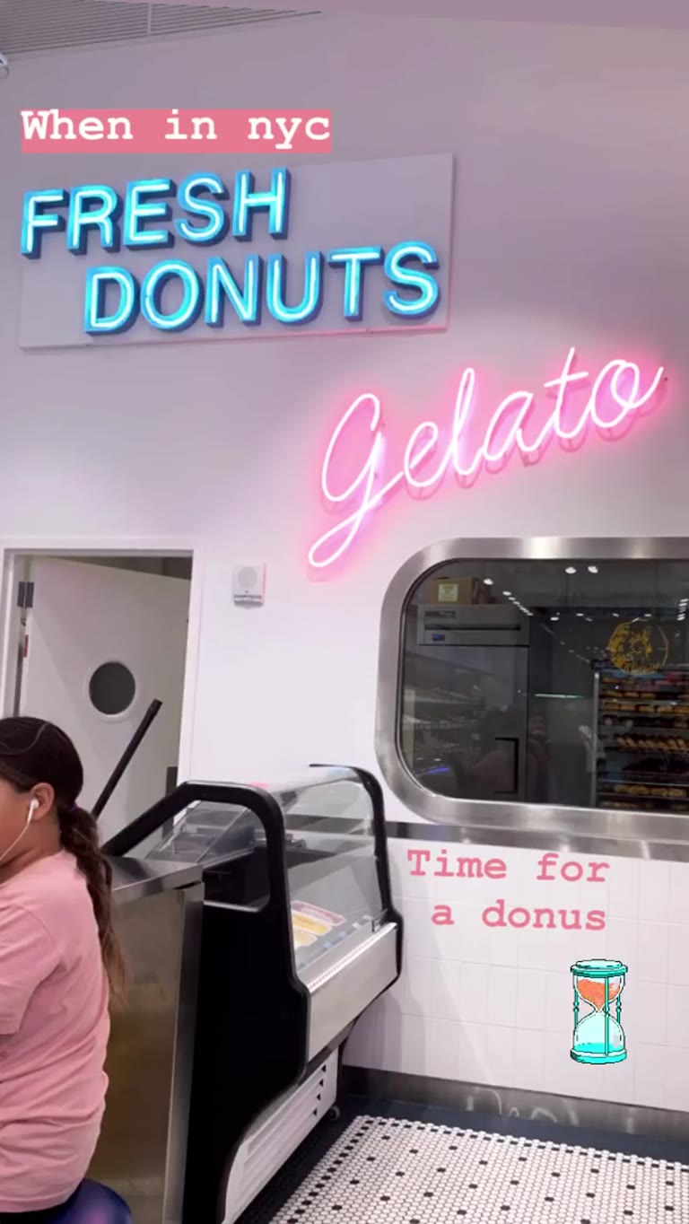 Fresh donuts & gelato stop in NYC