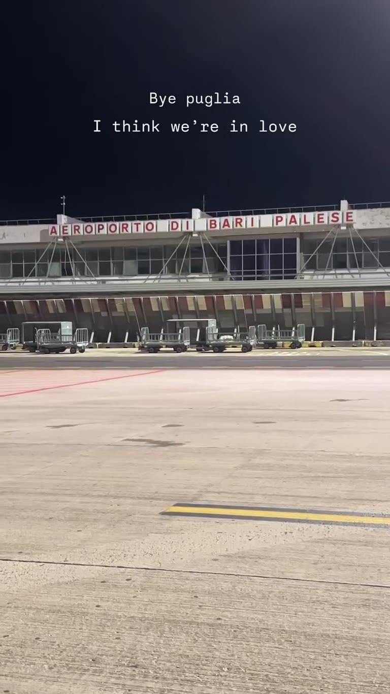 Bye Puglia — leaving from Bari Palese airport