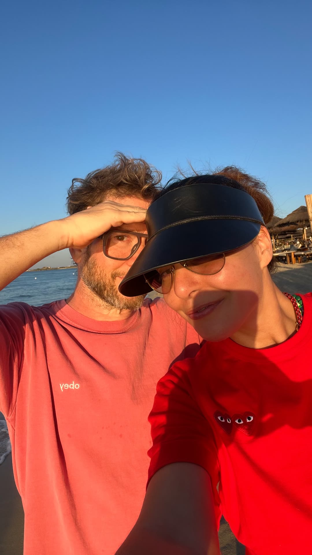 Beach selfie in Puglia