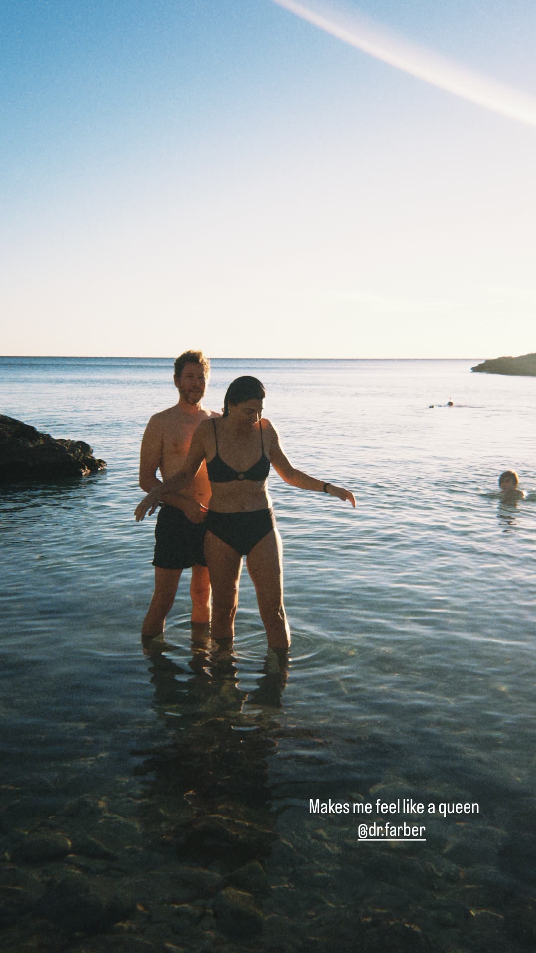 Sunset swim on a rocky Puglia cove
