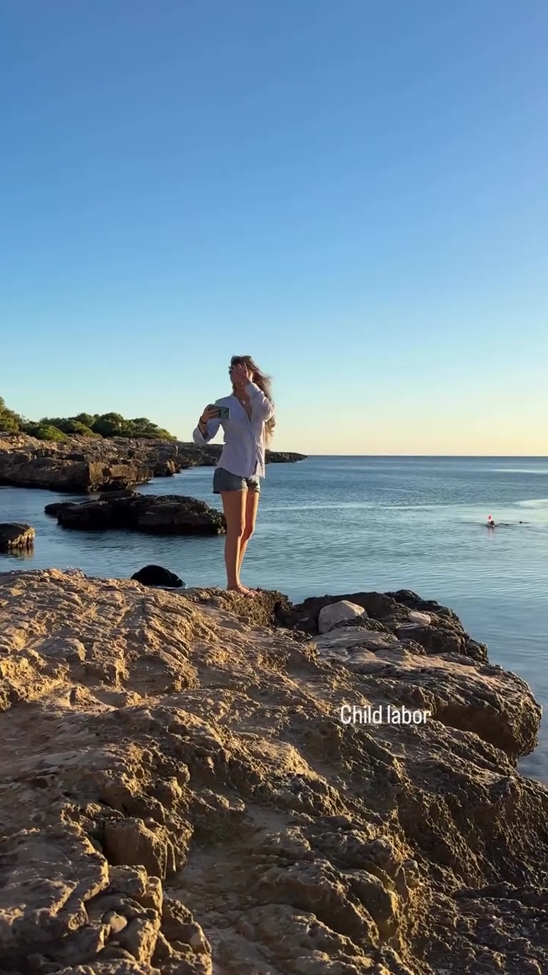 Sunset on Puglia's rocky coast