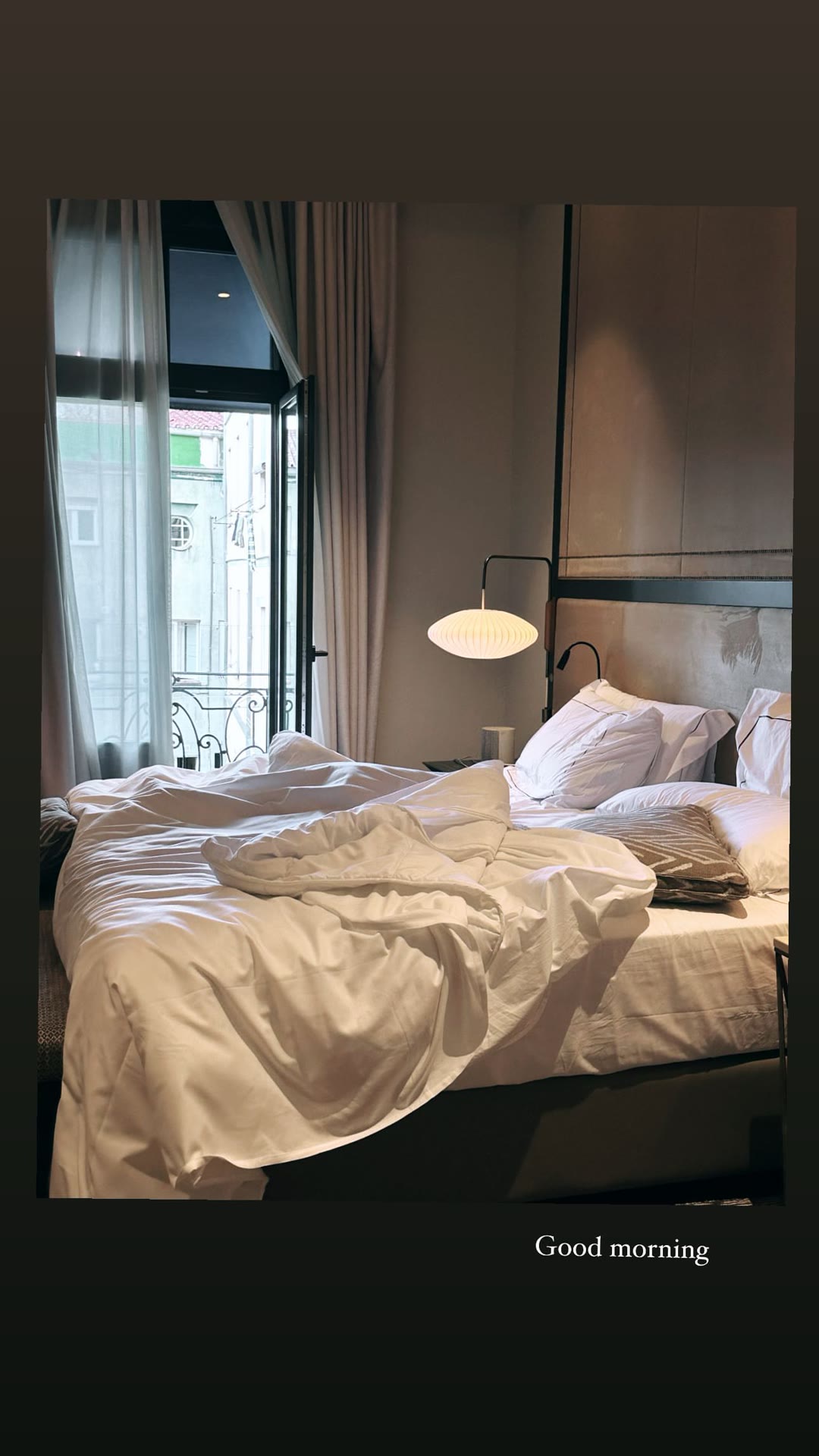 Good morning from a Madrid hotel room