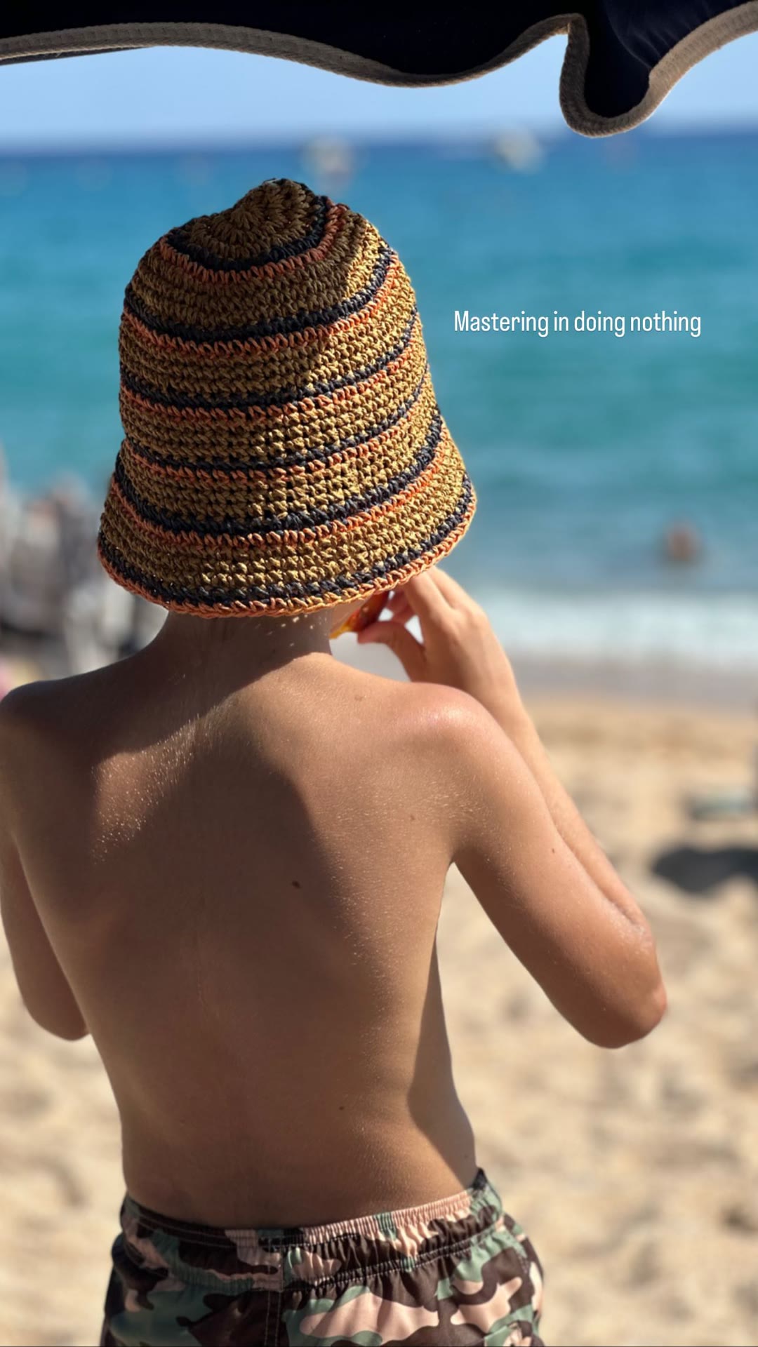 Beach day in Spain: "mastering in doing nothing"
