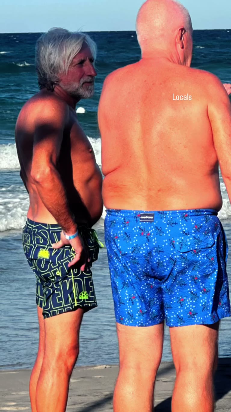 "Locals" on a Puglia beach