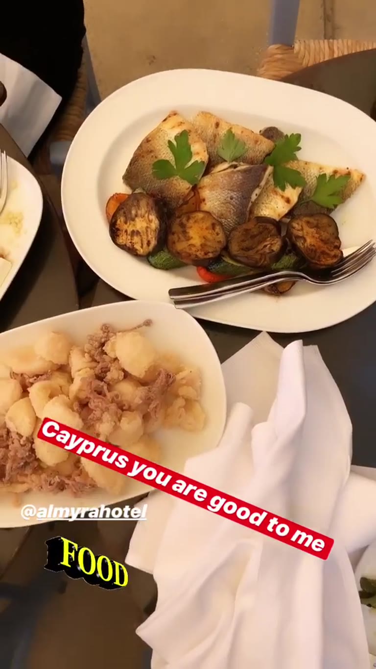 Seafood lunch at Almyra Hotel, Paphos