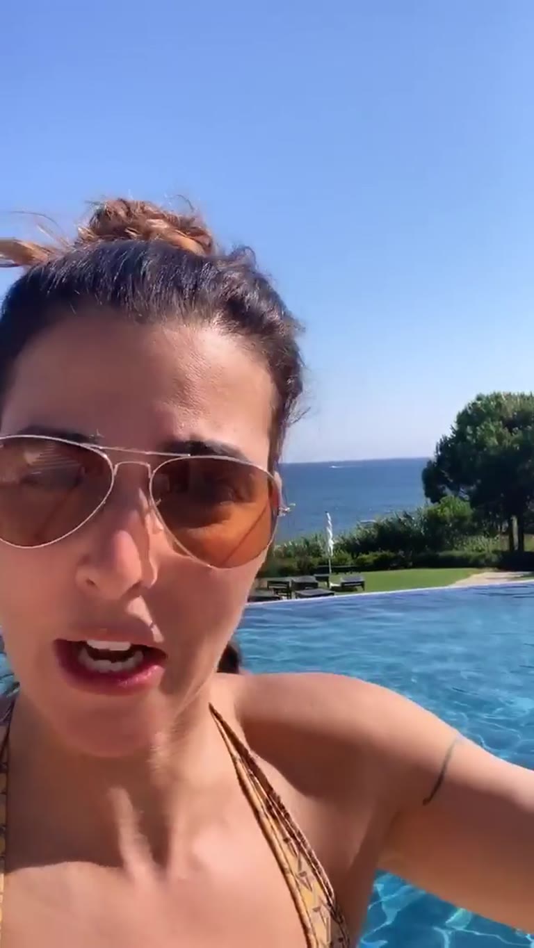Poolside selfie in Cyprus