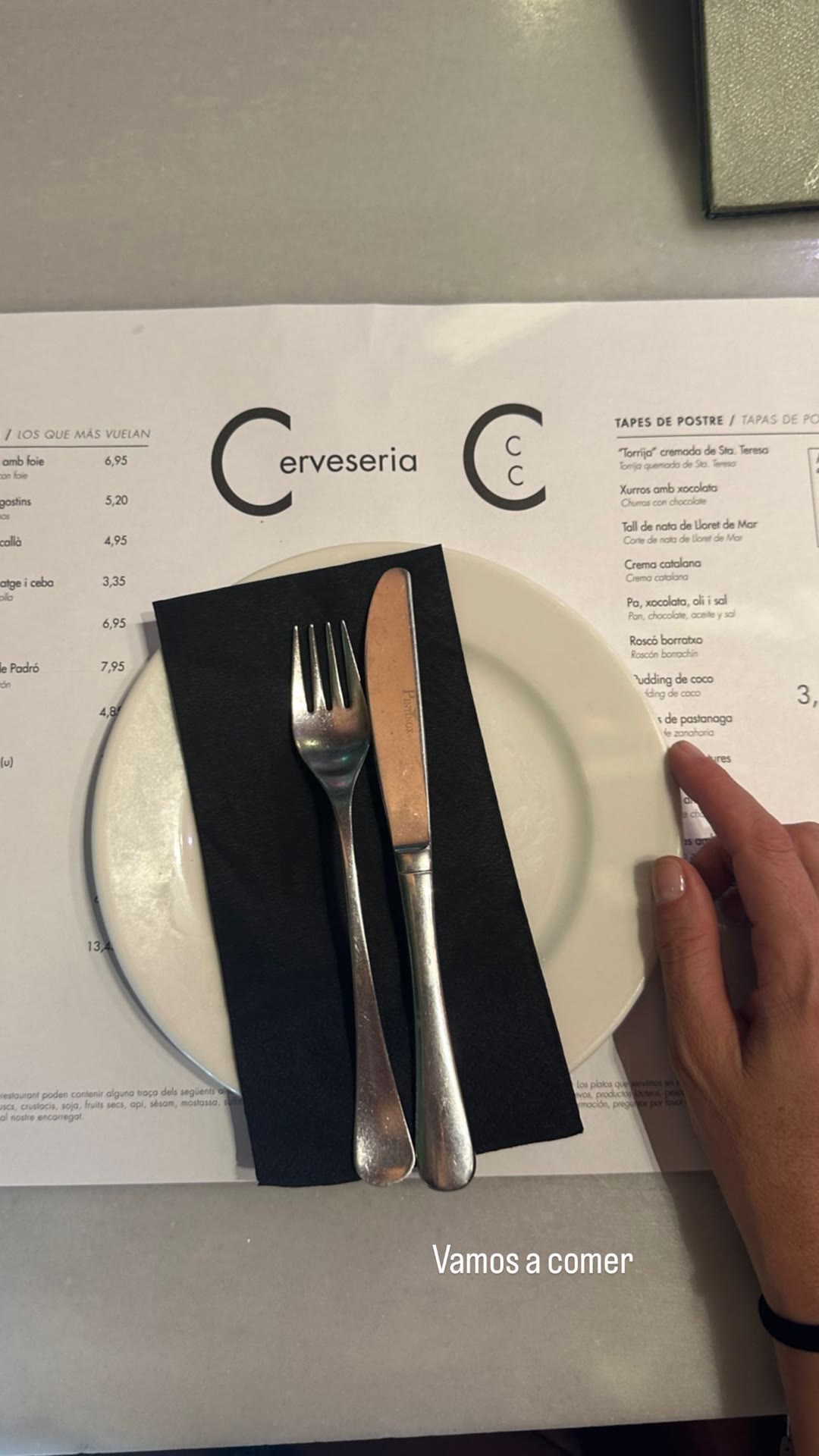 Tapas at a Barcelona cerveseria