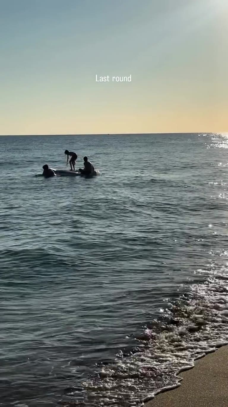 Sunset swim on a Puglia beach