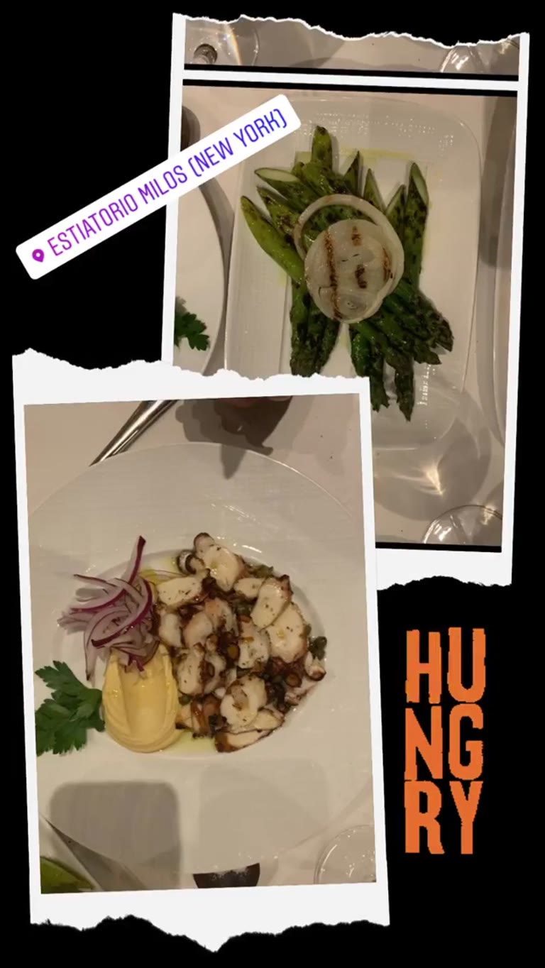 Estiatorio Milos, NYC — grilled octopus & asparagus