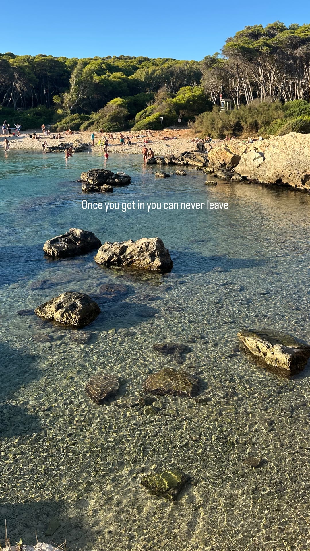 Clear-water cove in Puglia
