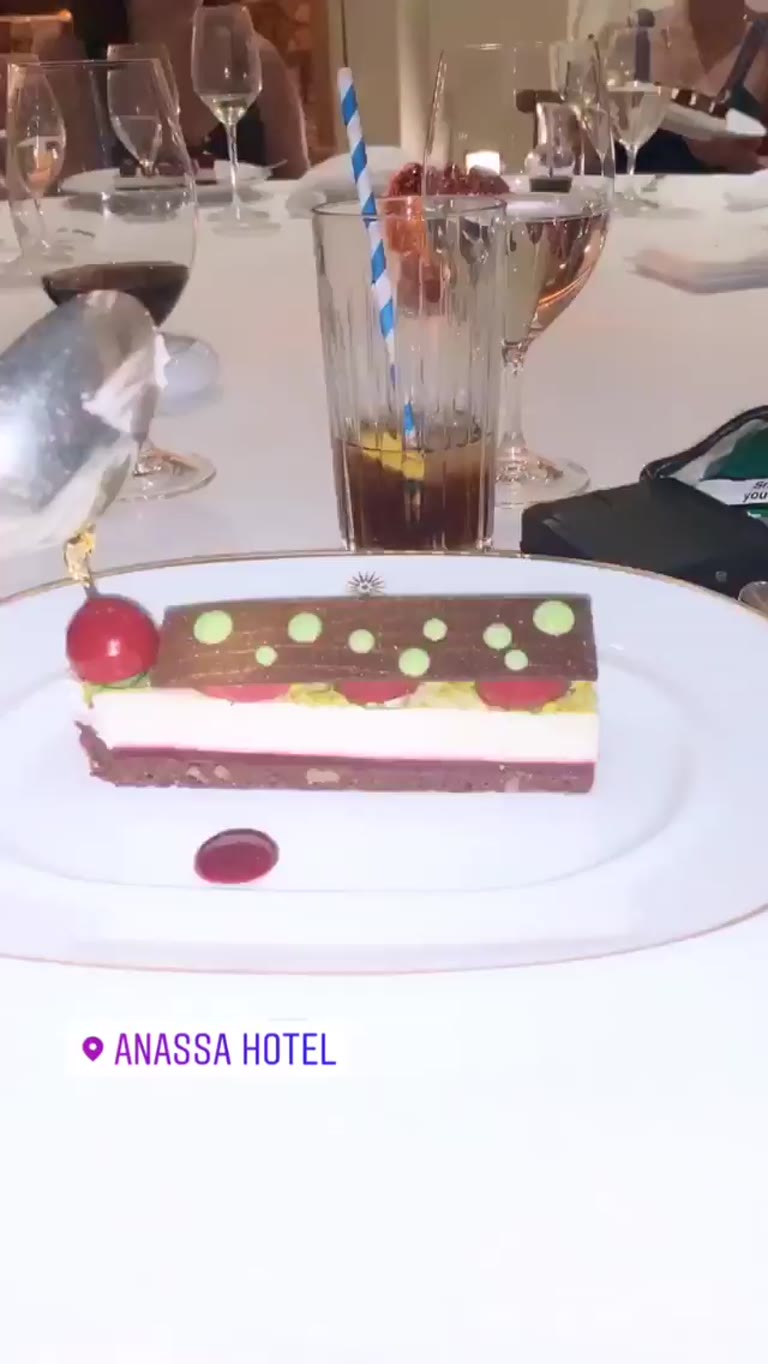 Dessert at Anassa Hotel, Cyprus