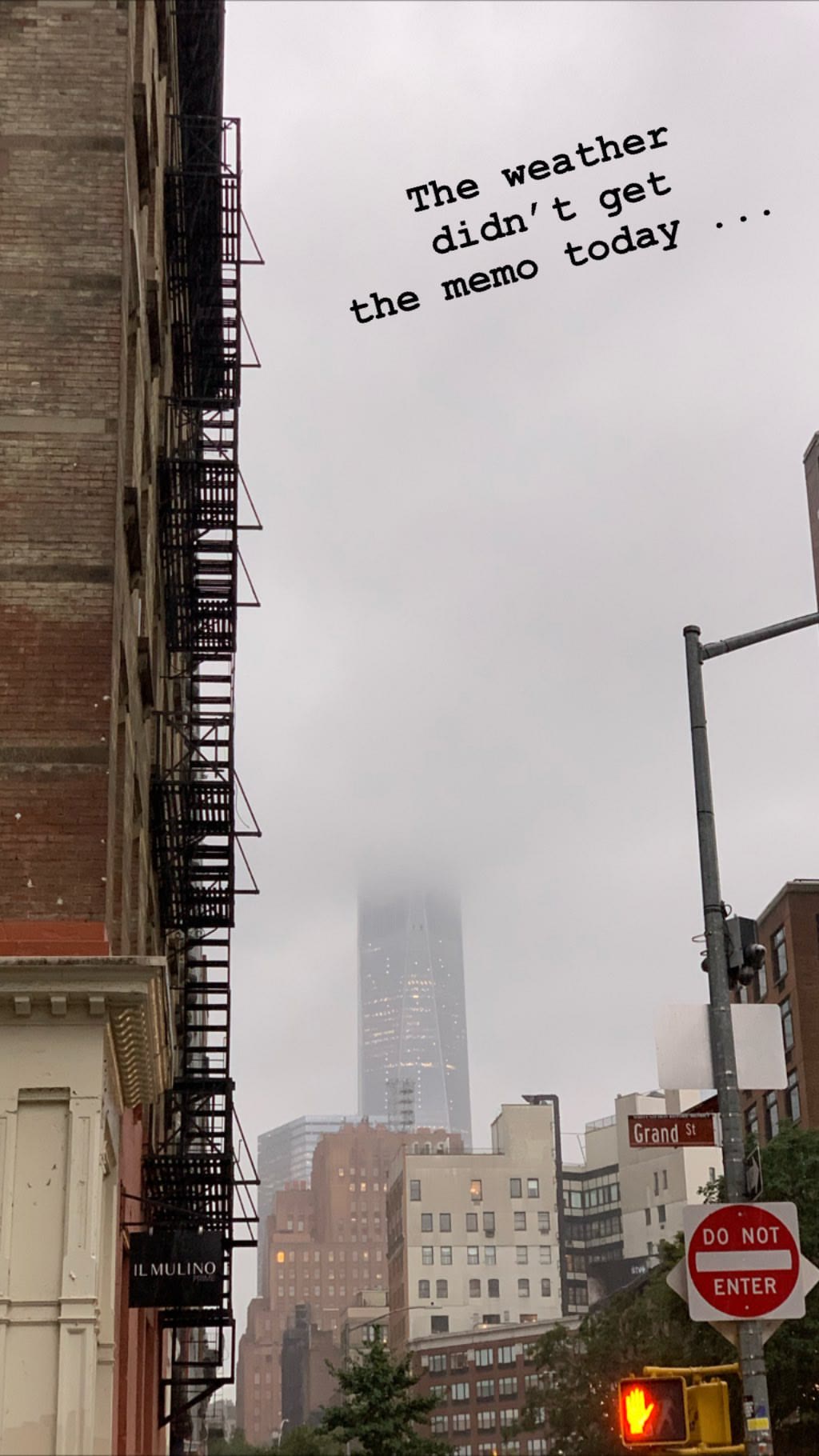 Foggy day on Grand St, SoHo