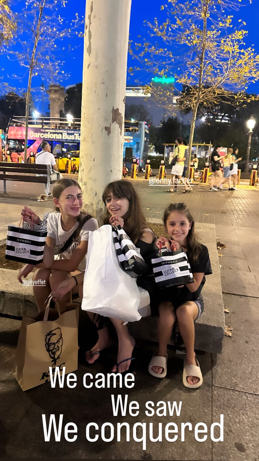 Shopping haul night in Barcelona