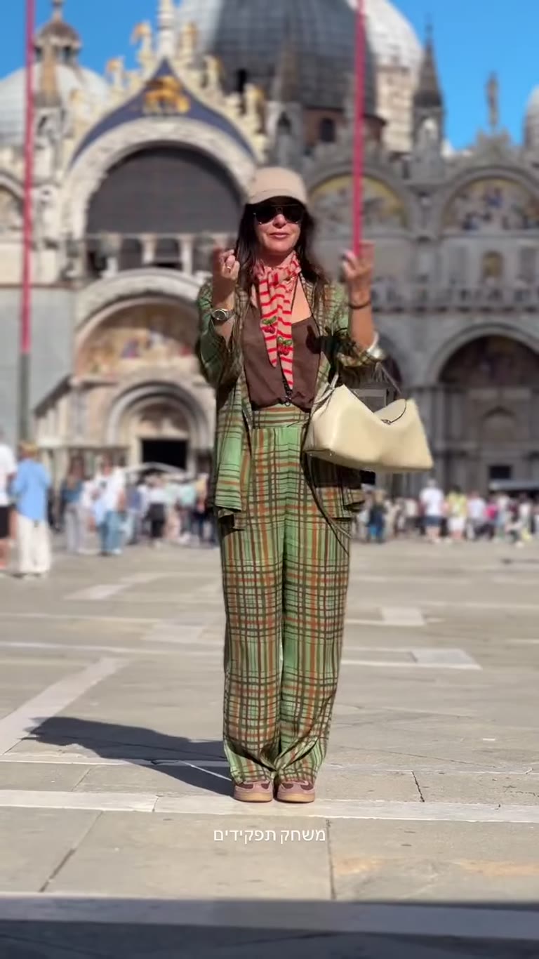 Outfit pose at St Mark's Square, Venice