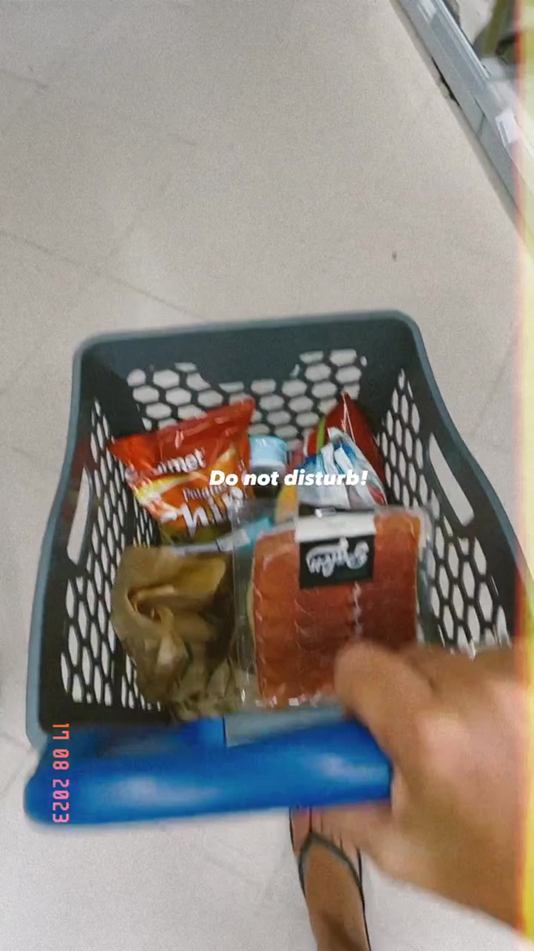 Supermarket run in Spain