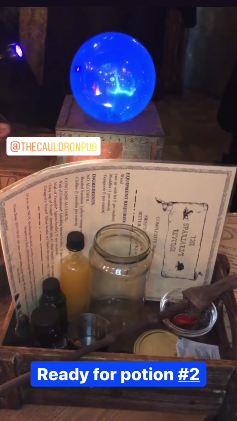 The Cauldron Pub – potion making in London