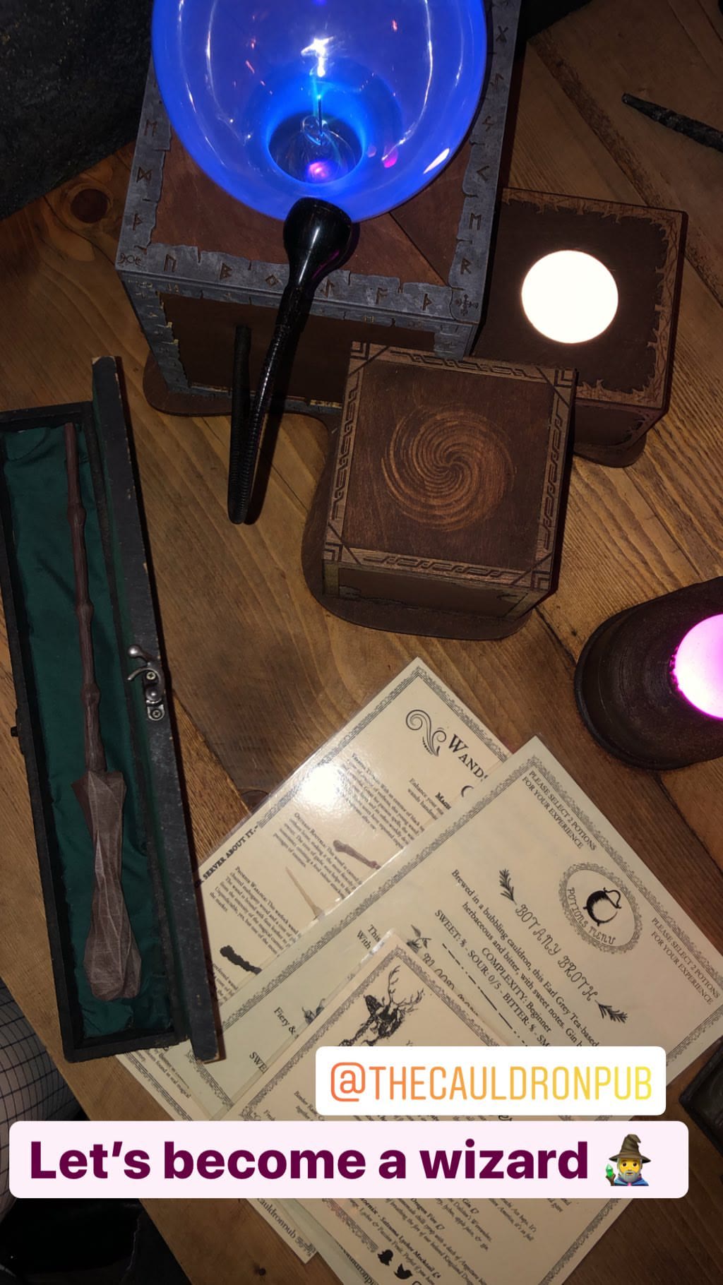 The Cauldron Pub – wizard potion bar in London