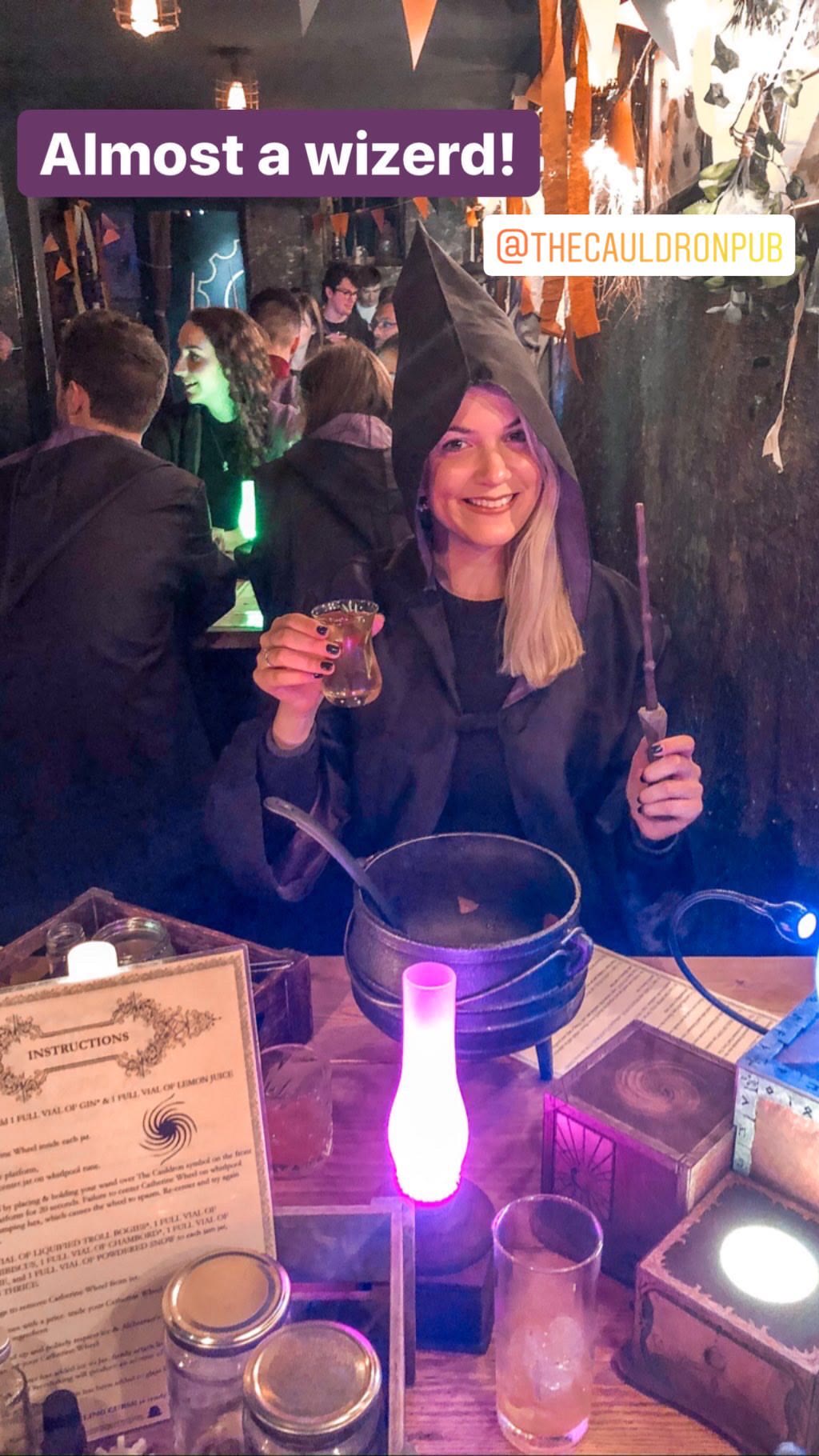 The Cauldron Pub – wizard cocktail making, London