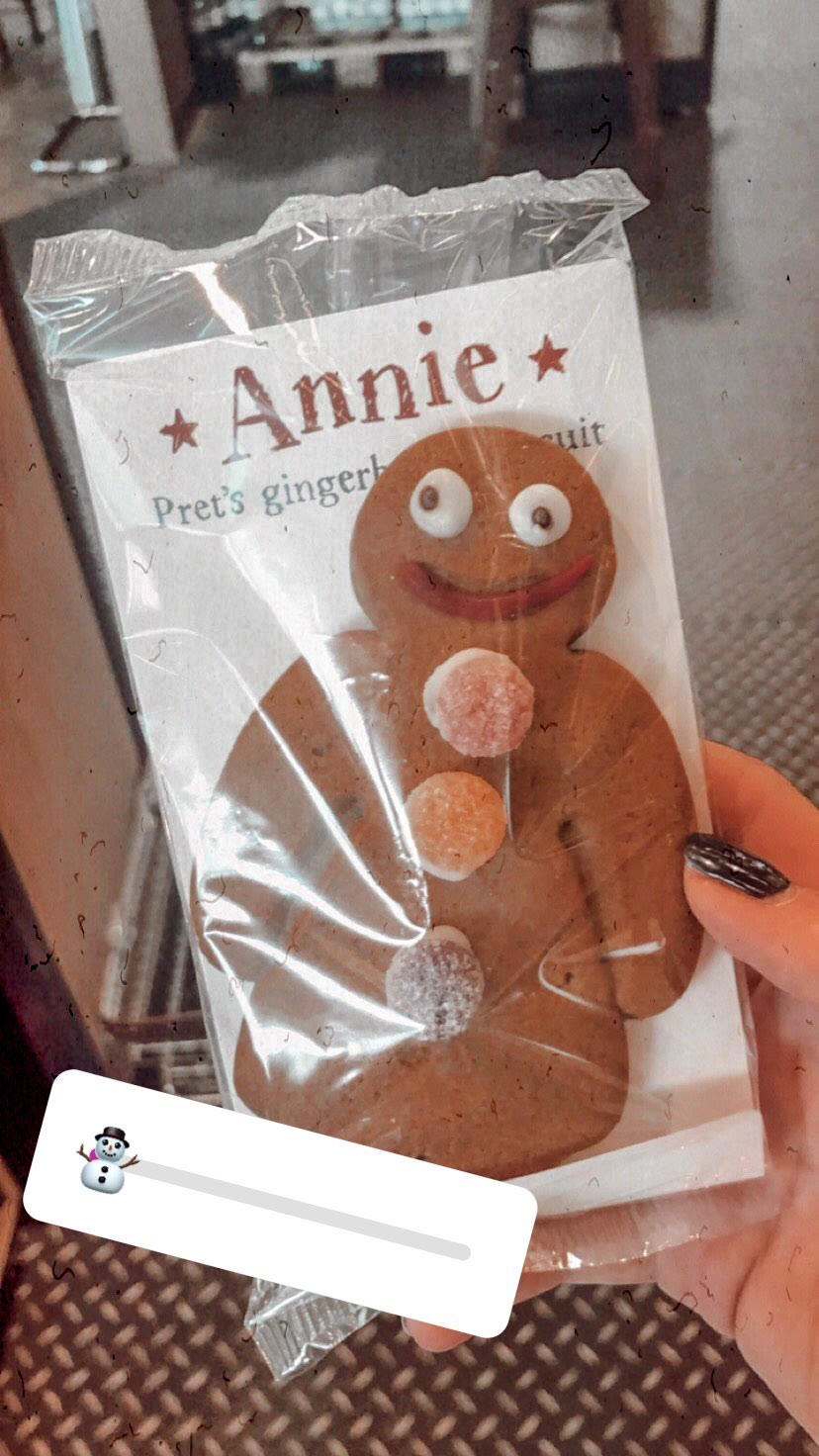 Annie – עוגיית הג'ינג'ר של Pret בלונדון