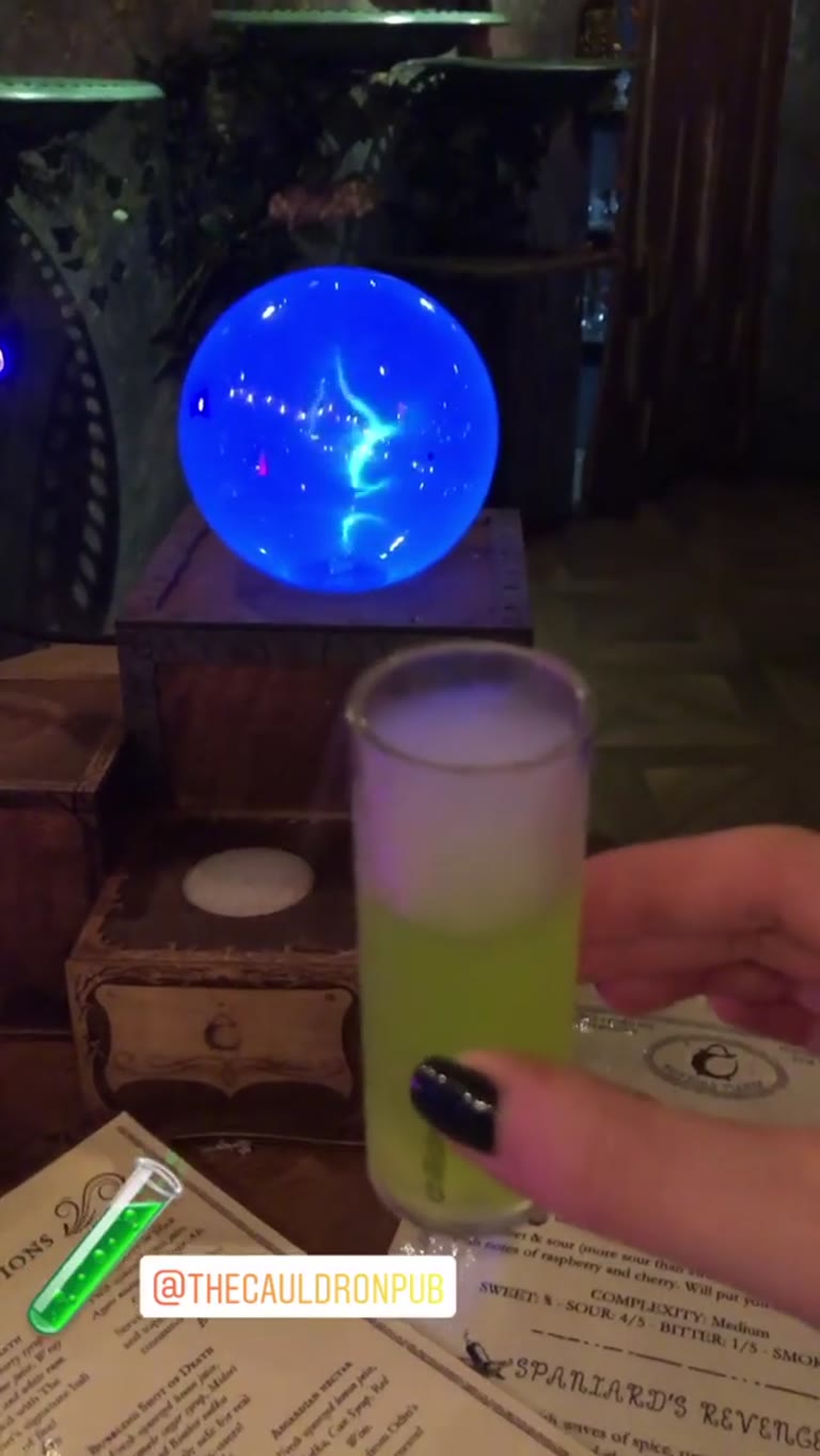 The Cauldron Pub – potion cocktails in London