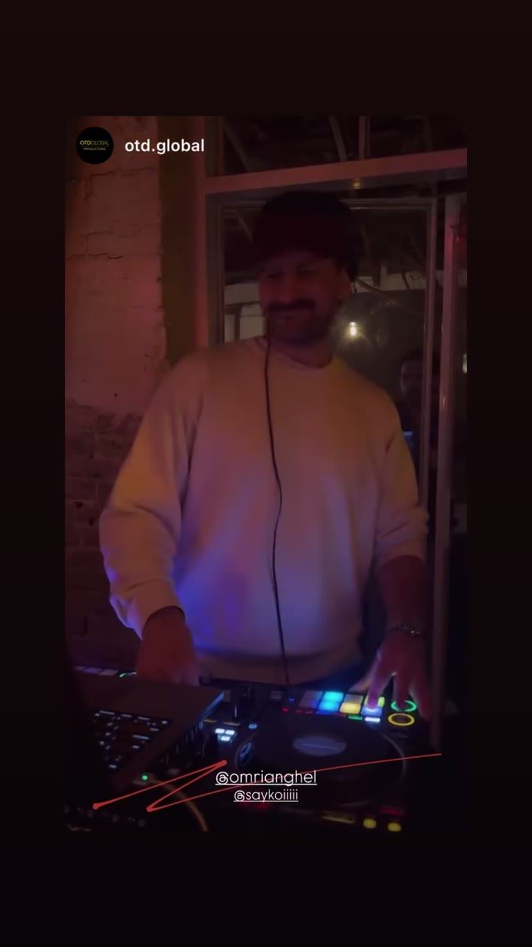 DJ set at House of Koi party