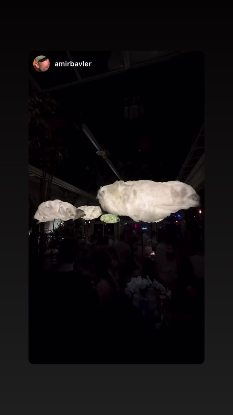 Cloud-lit night at House of Koi