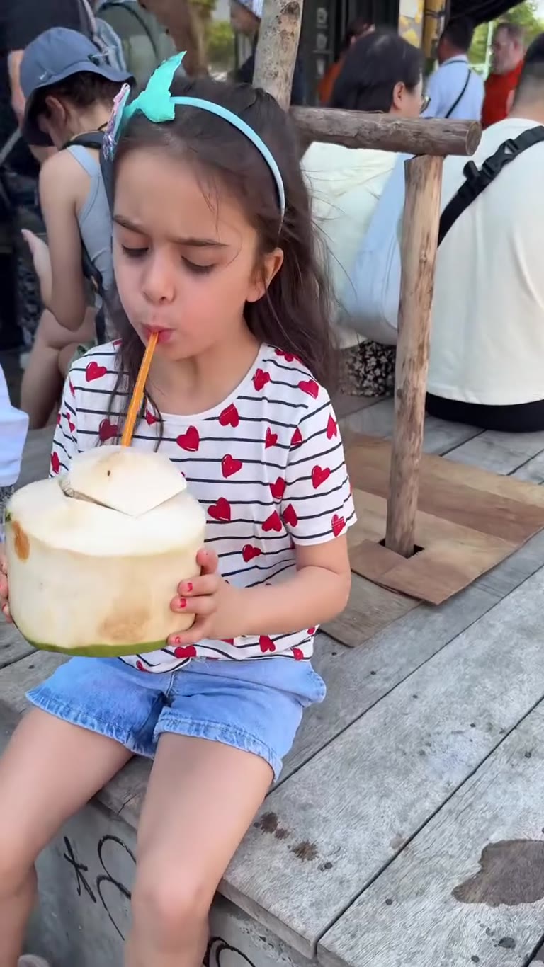 Fresh coconut break in Bangkok