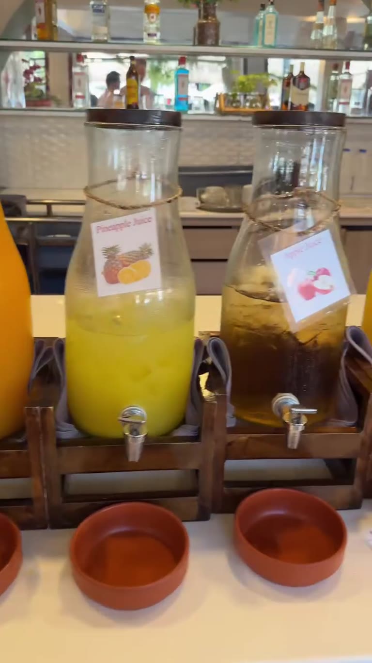 Hotel breakfast juice bar in Phuket