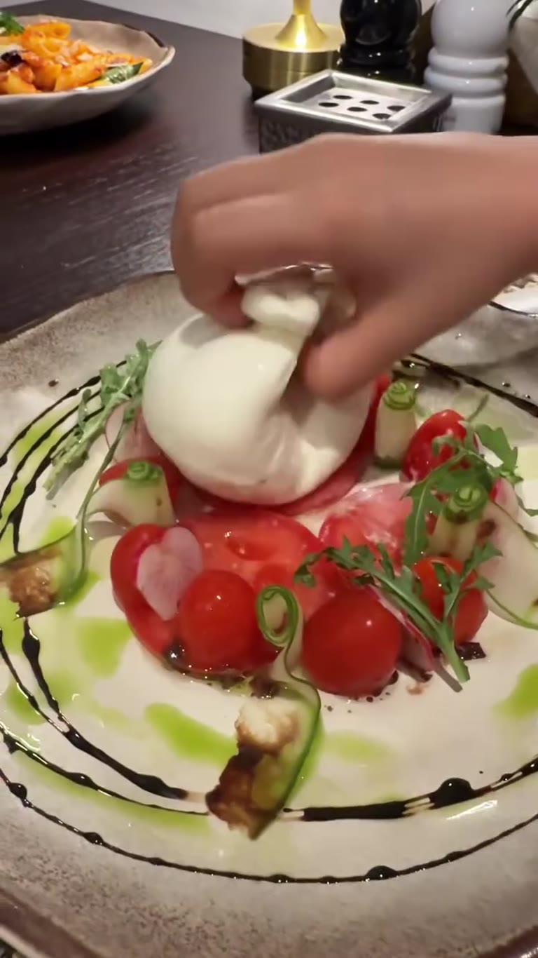 Burrata dinner with the kids in Phuket