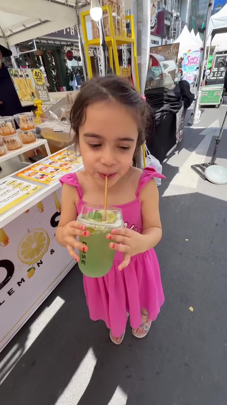 Mint lemonade at a Siam Street stall, Bangkok