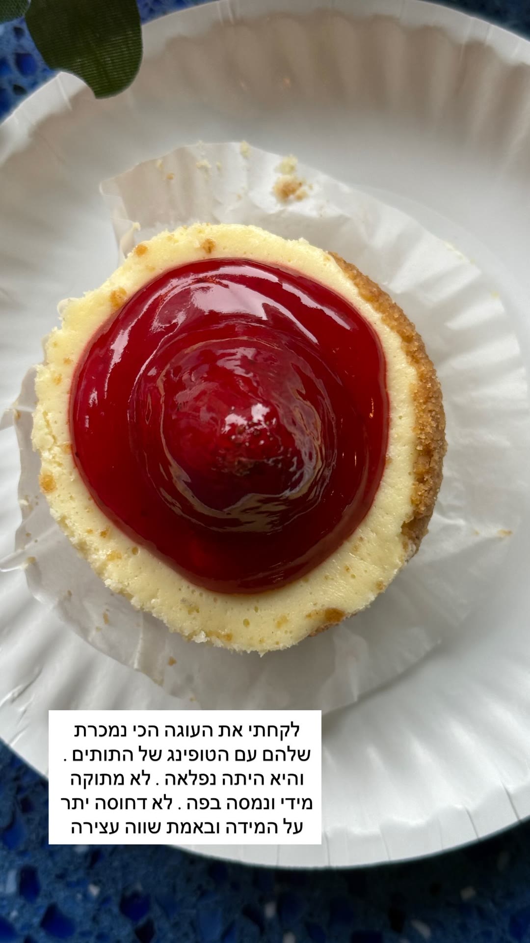 עוגת גבינה עם תותים - טעימה במיוחד