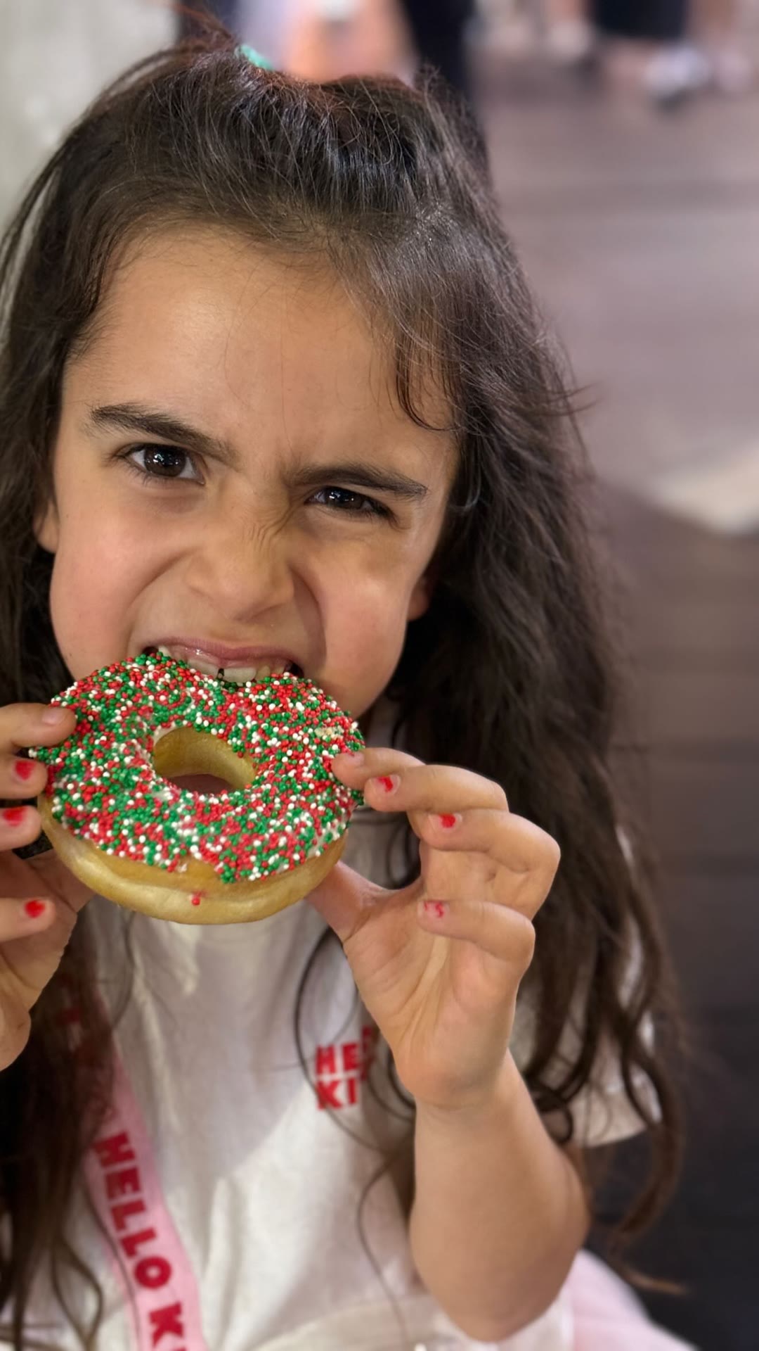 Christmas sprinkle donut in Bangkok