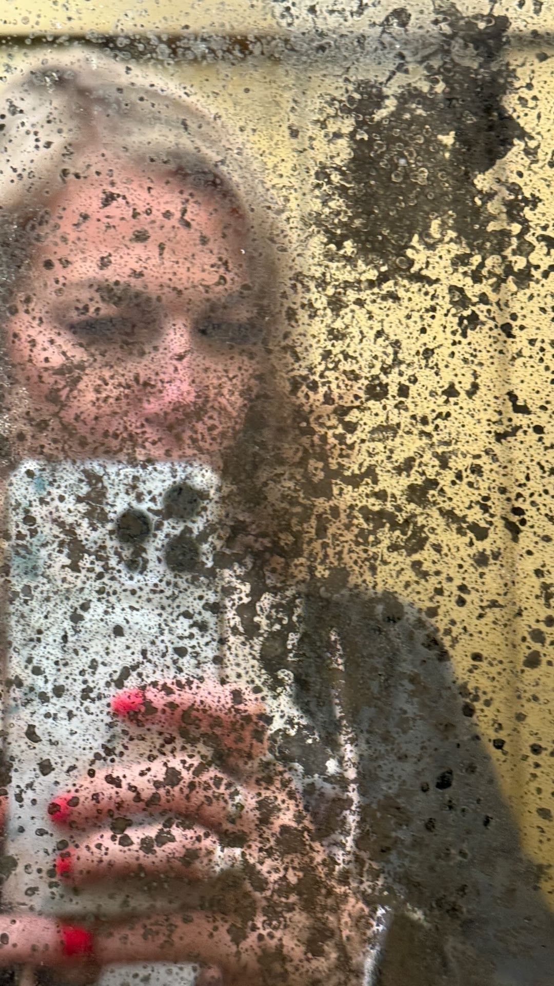 Foggy mirror selfie in Florence