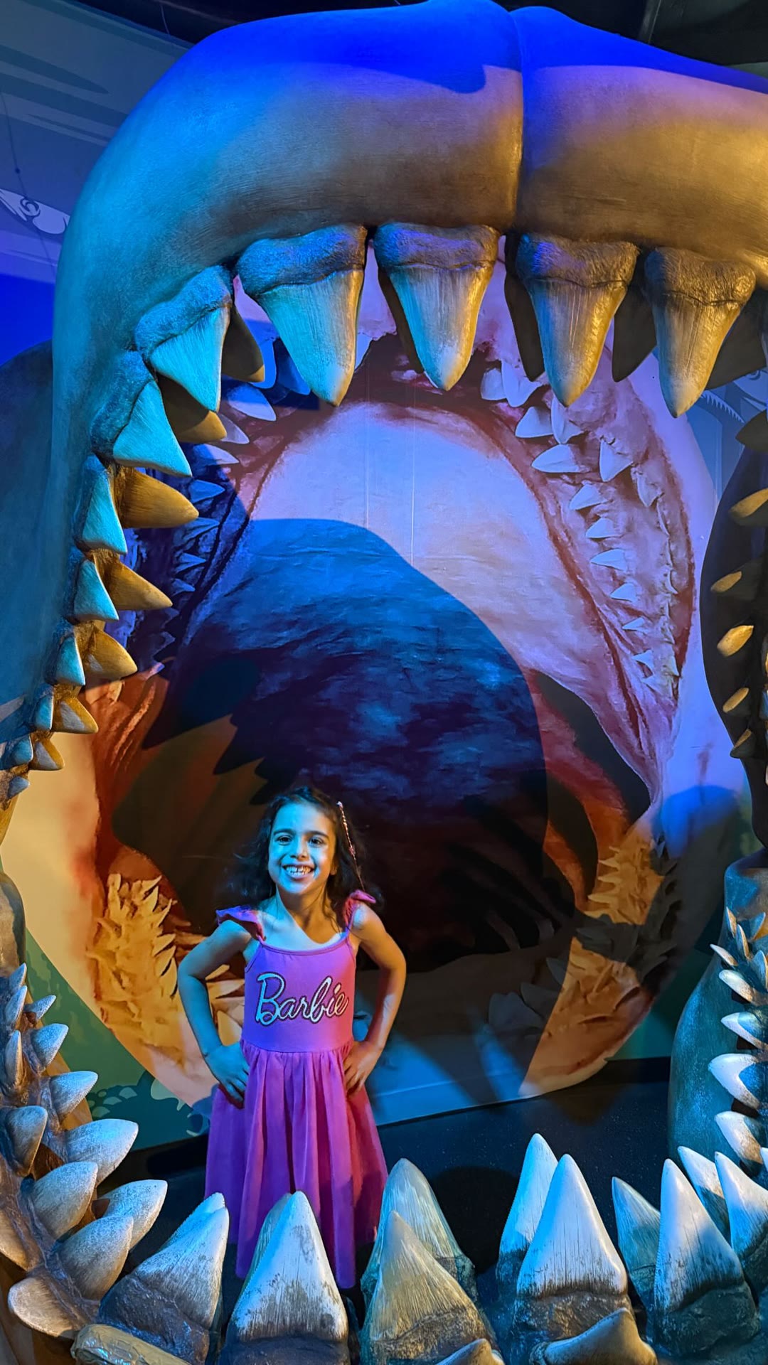 Megalodon jaws photo op in Bangkok