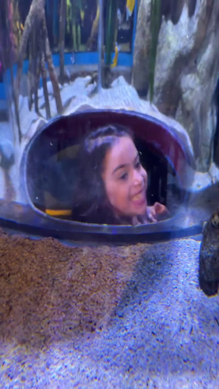 Bubble dome pop-up at a Bangkok aquarium