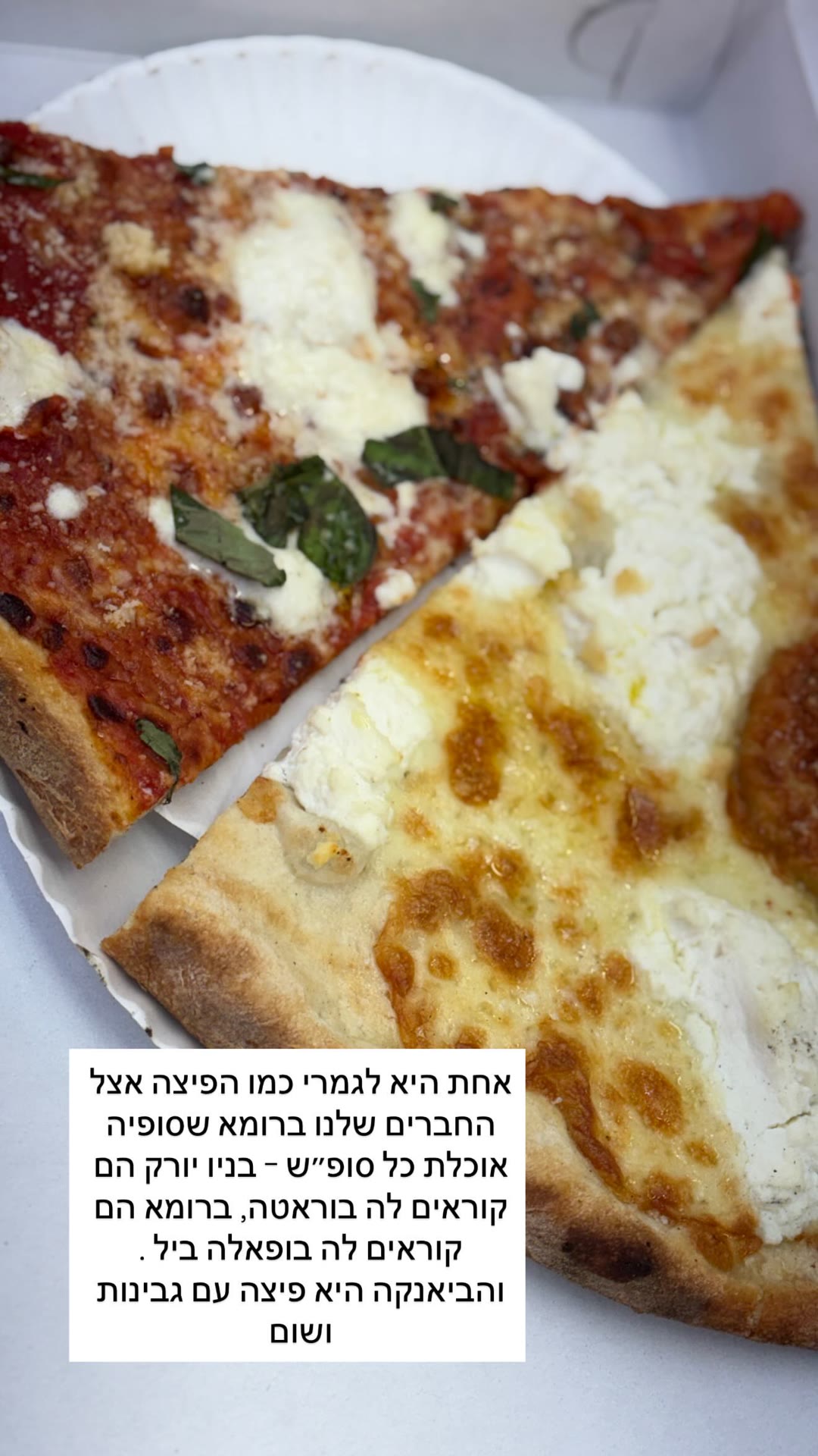 פיצה בניו יורק: בוראטה מול בופאלה
