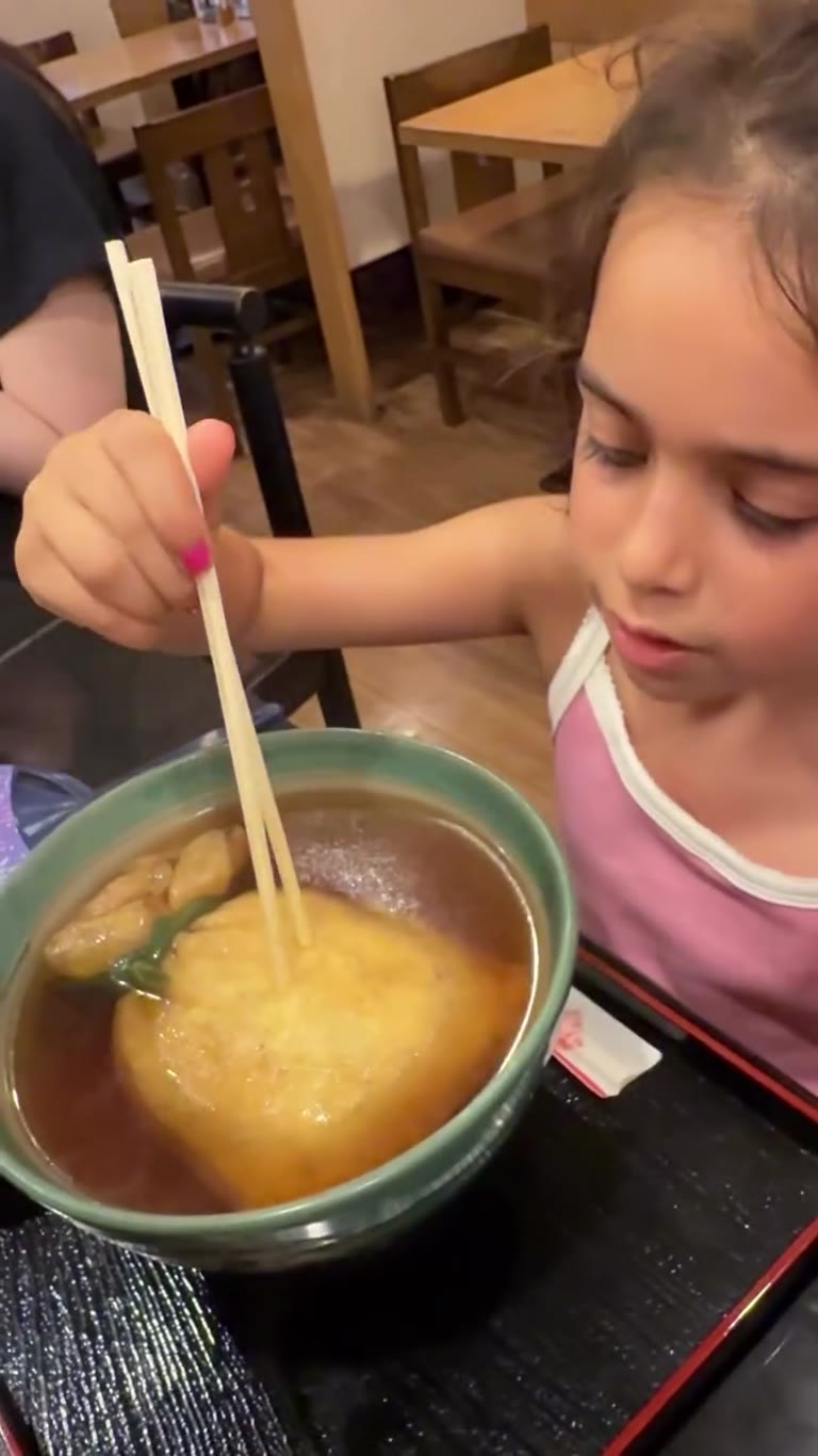 Kitsune udon lunch in Kyoto