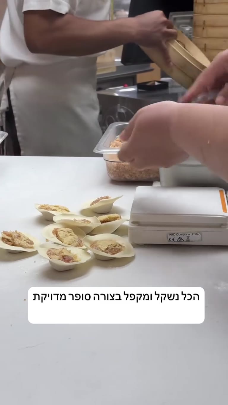 Handmade dumplings in a Phuket kitchen