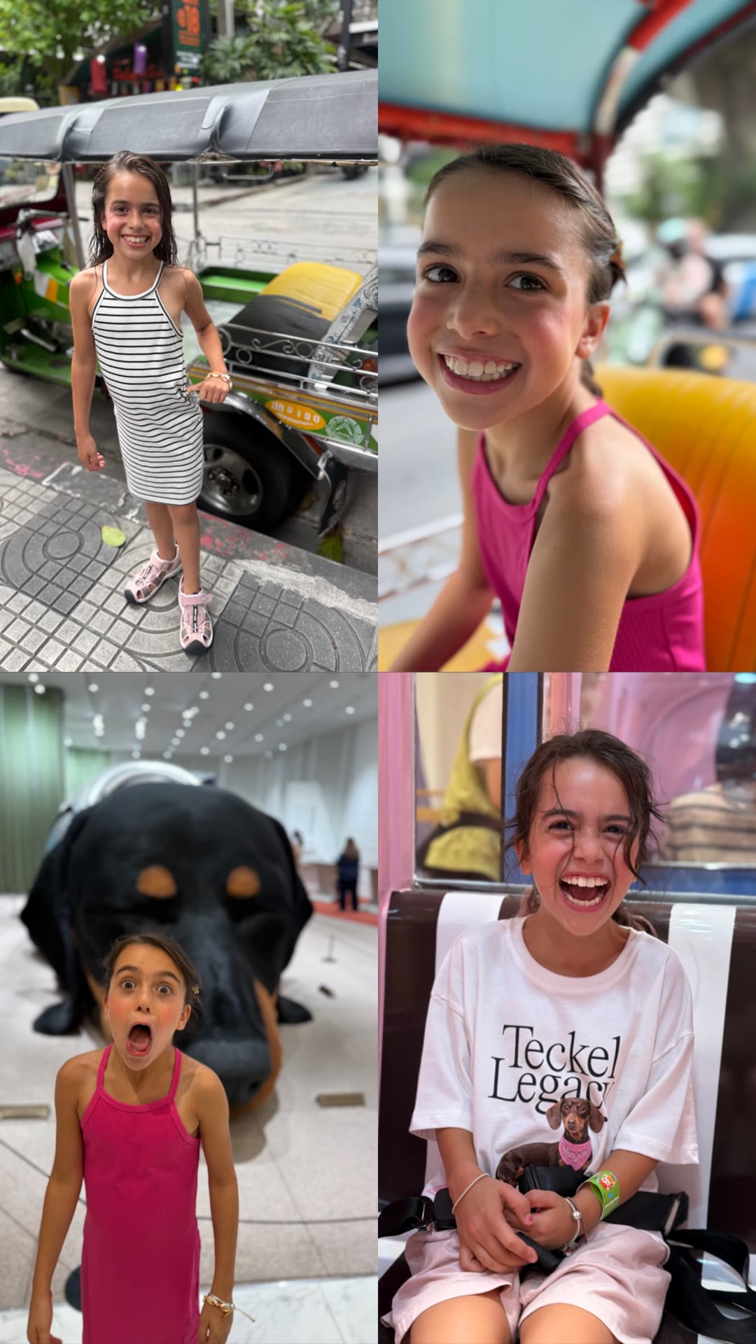 Tuk-tuk rides with the kids in Bangkok
