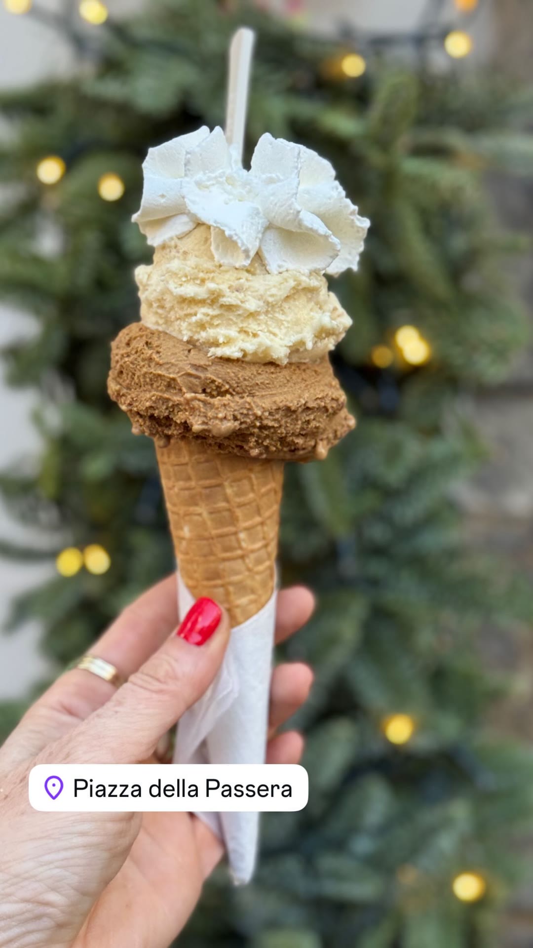Gelato at Piazza della Passera, Florence
