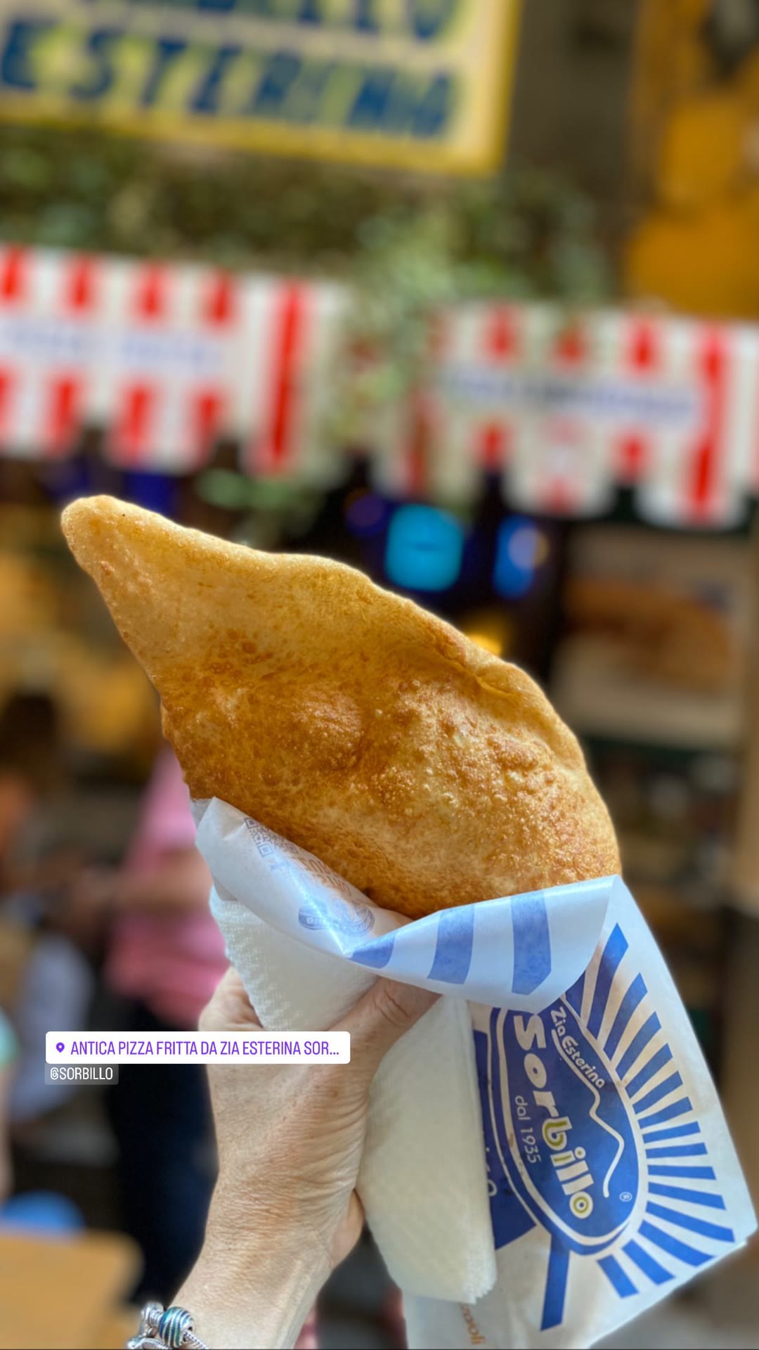Pizza fritta at Zia Esterina Sorbillo, Naples